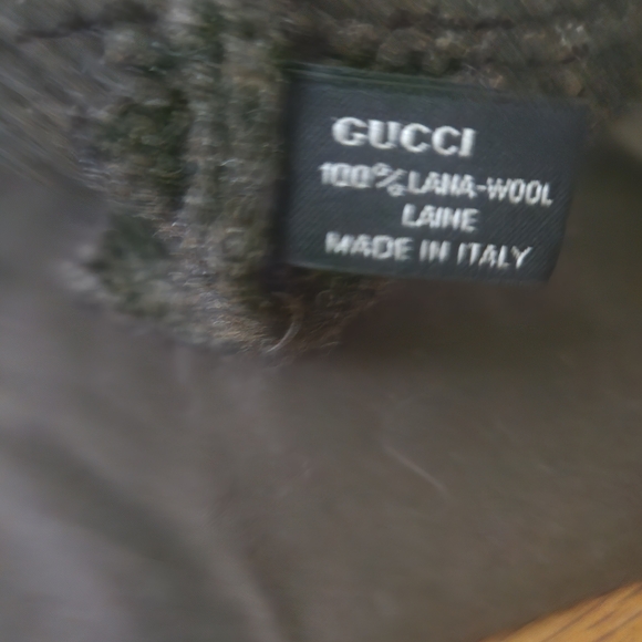Authentic Gucci Brown Wool Beanie with Logo/NWOT - Picture 2 of 5